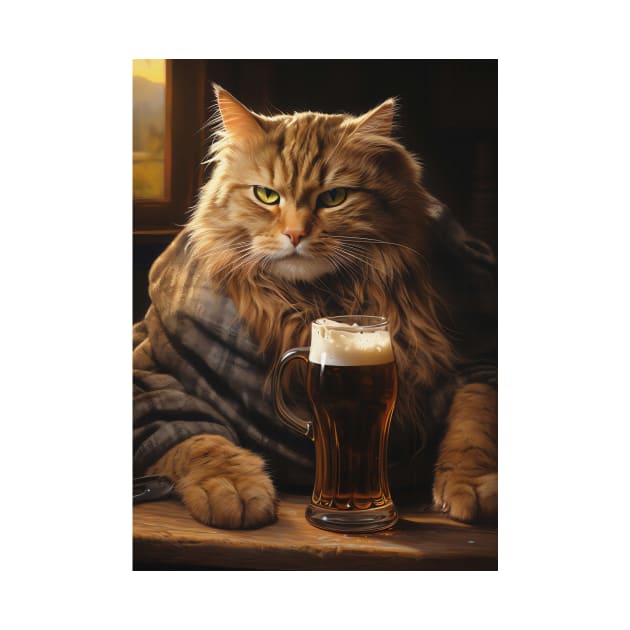 Funny Cat Beer by Nenok