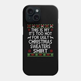 ugly christmas sweater family Phone Case