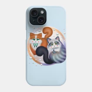 Sweet Cats with Bubbles Phone Case