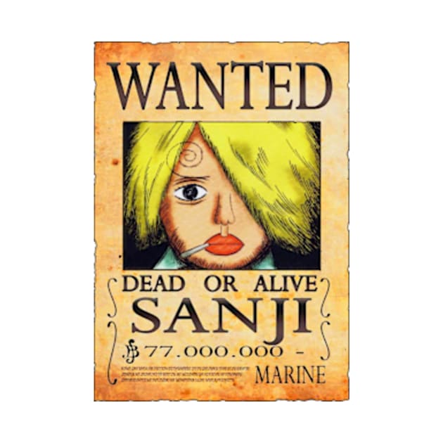 Vinsmoke Sanji Wanted Poster - 77.000.000 Berries by ManimeXP