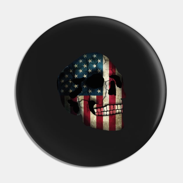 American Flag Skull Pin by EpicMums