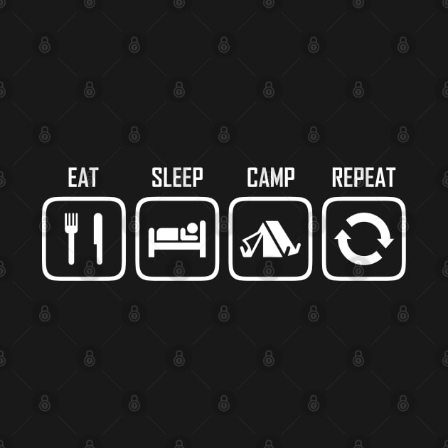 EAT - SLEEP - CAMP - REPEAT by Pancake Dome