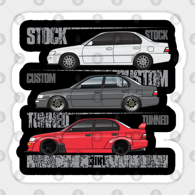 3 In 1 Corolla E100 Corolla Sticker Teepublic