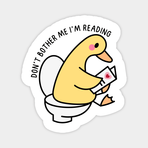 Don't bother me I'm reading Magnet by medimidoodles