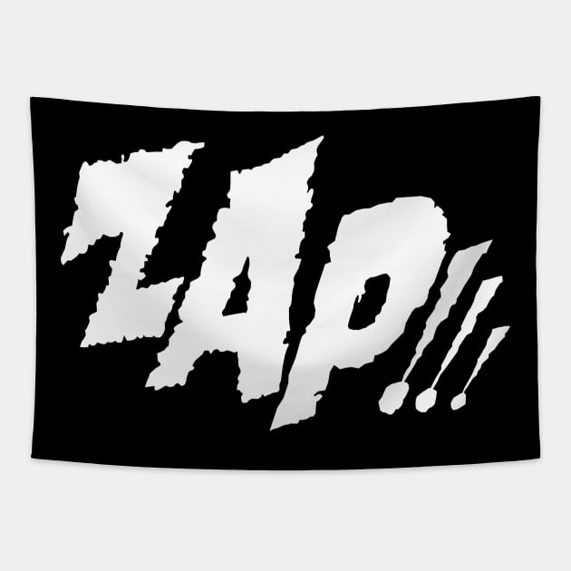 Comic Book ZAP!!! Tapestry by icarusismartdesigns