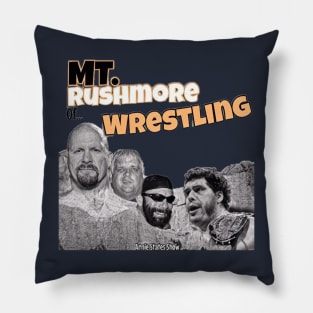 My. Rushmore of Wrestling Pillow