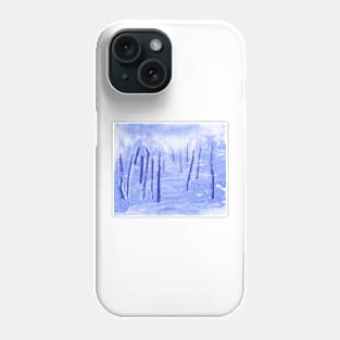 Abstract blue Phone Case