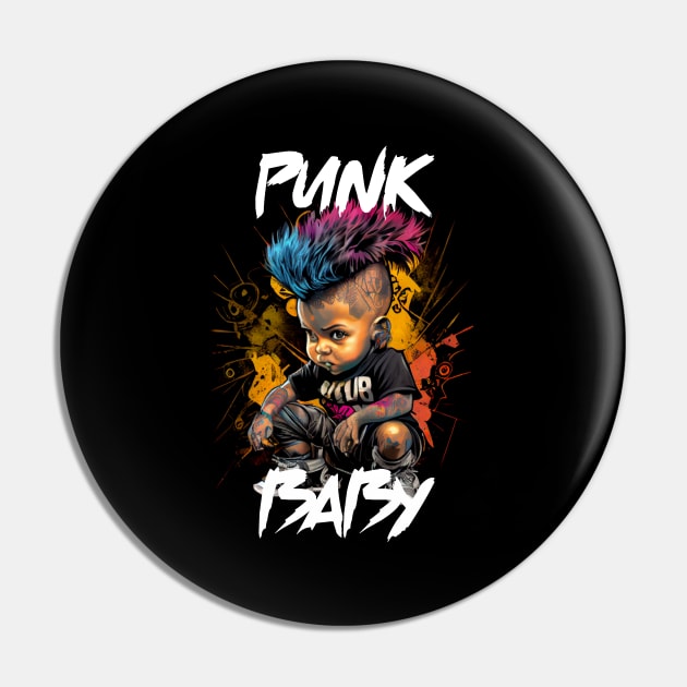 Graffiti Style - Cool Punk Baby 1 Pin by PD-Store