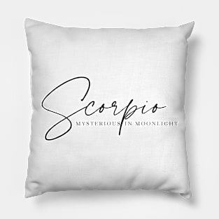 Scorpio - Mysterious In Moonlight | Enigmatic Zodiac Pillow