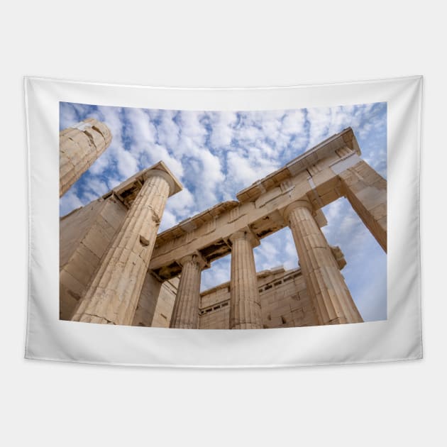 Stone pillars of the Acropolis, Athens. Tapestry by sma1050