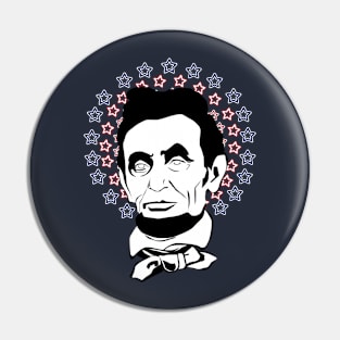 Abraham Lincoln Stars Pin