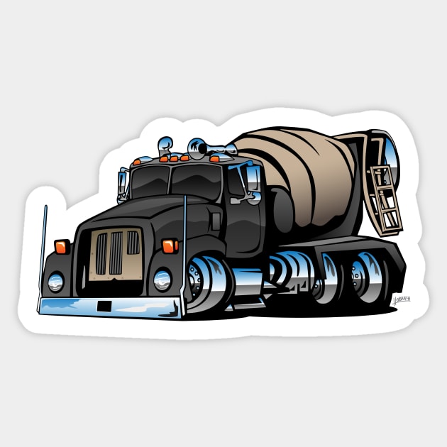 Cement Truck Mixer Cartoon - Cement Truck - Mug