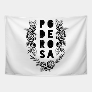 Poderosa - Black design Tapestry