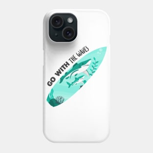 Surfboard Creative Shark Design Gift Phone Case