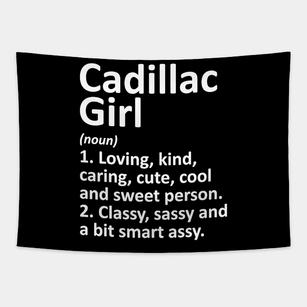 CADILLAC GIRL MICHIGAN  City Home Roots Tapestry by luckyboystudio