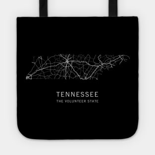 Tennessee State Road Map Tote