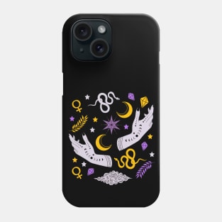 Modern Witch Wicca Occult Witchy Symbols Edit Phone Case