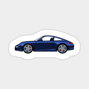 Porsche 911 997 Carrera S Cobalt Blue Lobster Claw Magnet