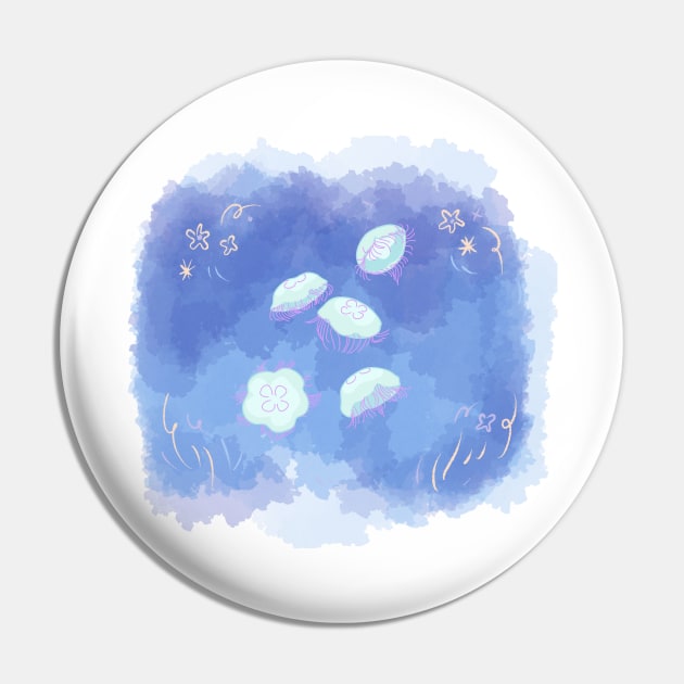 Jellyfish Pin by FabDesign