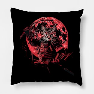 Cat Ninja Shadows Pillow