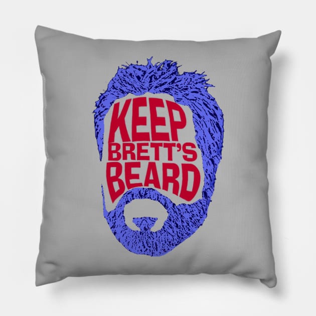 Keep Brett Brown's Beard Pillow by OptionaliTEES