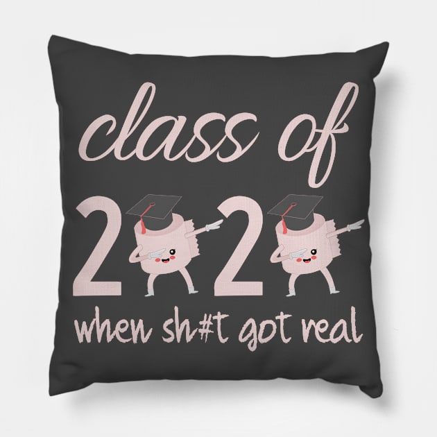 Class Of 2020 Graduation Senior Funny Quarantine Gift,SENIORS CLASS OF 2020 QUARANTINED EDITION Pillow by teenices