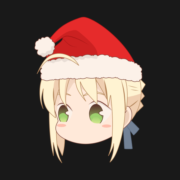 CUTE SANTA SABER from Fate Stay Night by zerooneproject