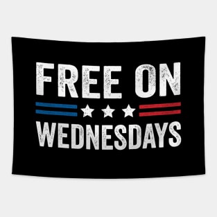 Free On Wednesdays funny Biden saying Tapestry