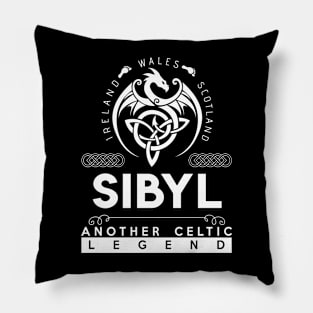 Sibyl Name T Shirt - Another Celtic Legend Sibyl Dragon Gift Item Pillow