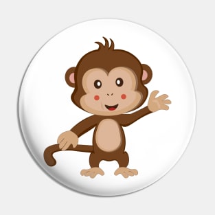 Adorable Cute Monkey Pin