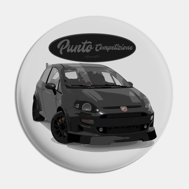 Punto Competizione Nero Pin by PjesusArt