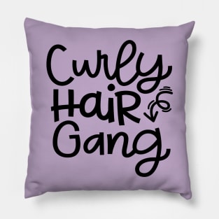Curly Hair Gang Hairstylist Curly Hair Cute Pillow