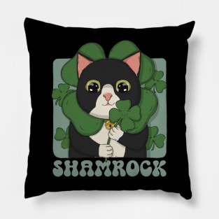 Tuxedo Shamrock Pillow