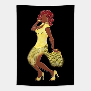 Chi Chi DeVayne (Black Background) Tapestry