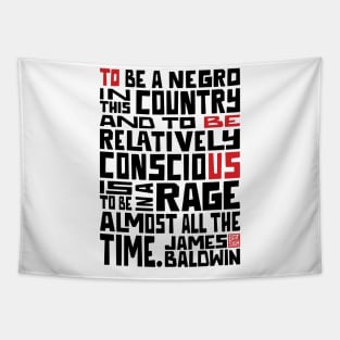 James Baldwin Quote - Black Lives Matter Tapestry