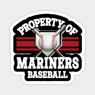 Proud Name Mariners Graphic Property Vintage Baseball Magnet