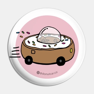 Donut Car - Let's Roll (Strawberry) Pin