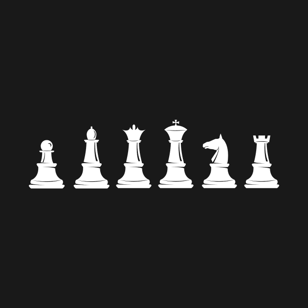 Chess Figures Schachfiguren by HBfunshirts