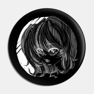 Anime Girl Yandere - White Pin