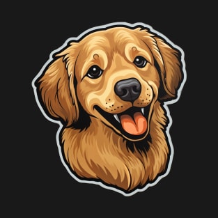 Cute Golden Retriever Dogs - Funny Golden Retriever Dog T-Shirt