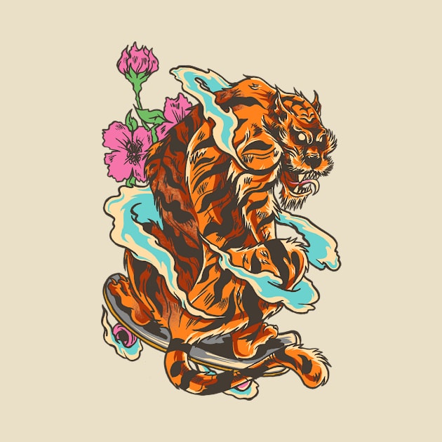 Skating tiger , Hidden Dragon by siputseduts