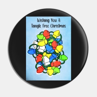 Wishing You A Tangle Free Christmas Card Pin