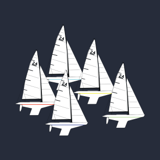 2.4 Meter Sailboats Racing T-Shirt