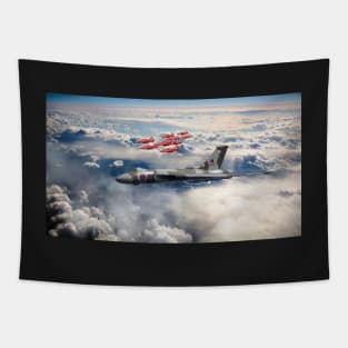 XH558 with The Reds Tapestry