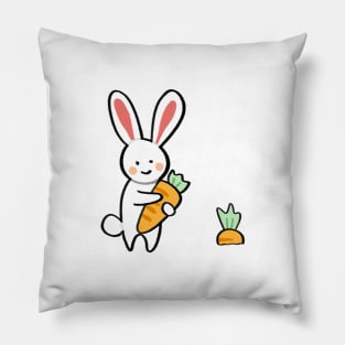 Cute rabbit cartoon Pillow