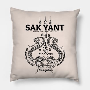 Vintage Muay Thai Sak Yant Snake Pillow