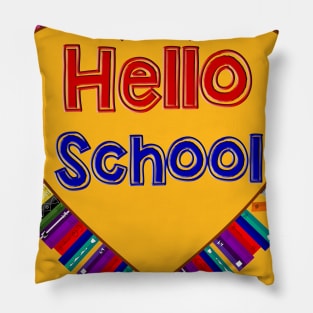 Hello School Pillow