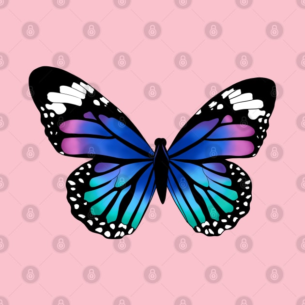 Blue and Purple Butterfly by Lady Lilac