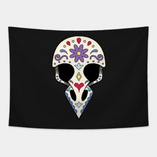 Bird sugar skull Tapestry