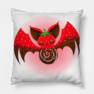 Strawbatty Pillow